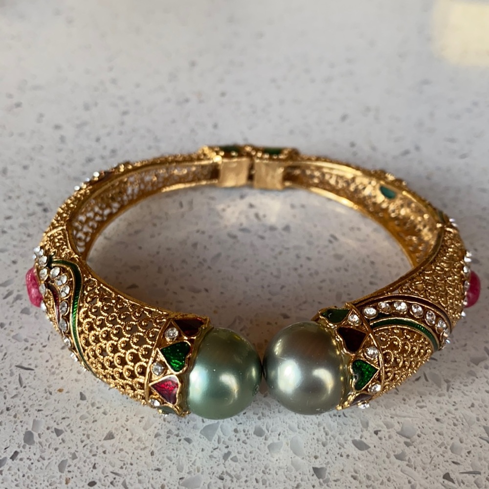 Bollywood hinge bracelet.
